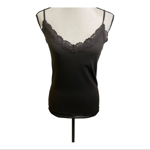 Laundry by shelli Segal lace v-neck brown camisole tank. Size medium/Large - Picture 6 of 7